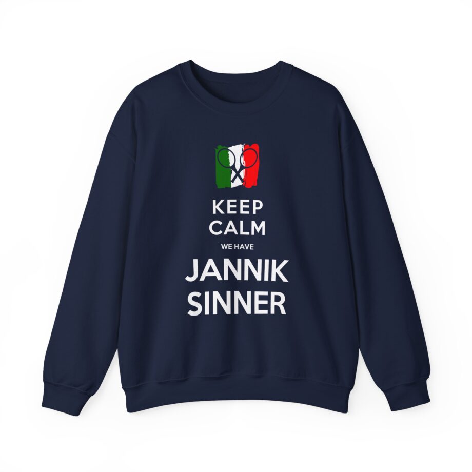 Jannik Sinner Keep Calm We Have Unisex Heavy Blend Crewneck Sweatshirt