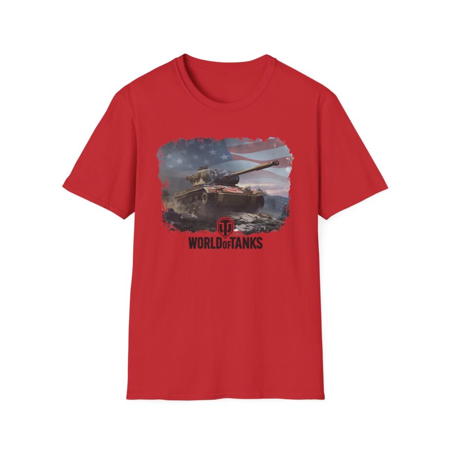 World of Tank Wot July 4th T78 Unisex Softstyle T-Shirt