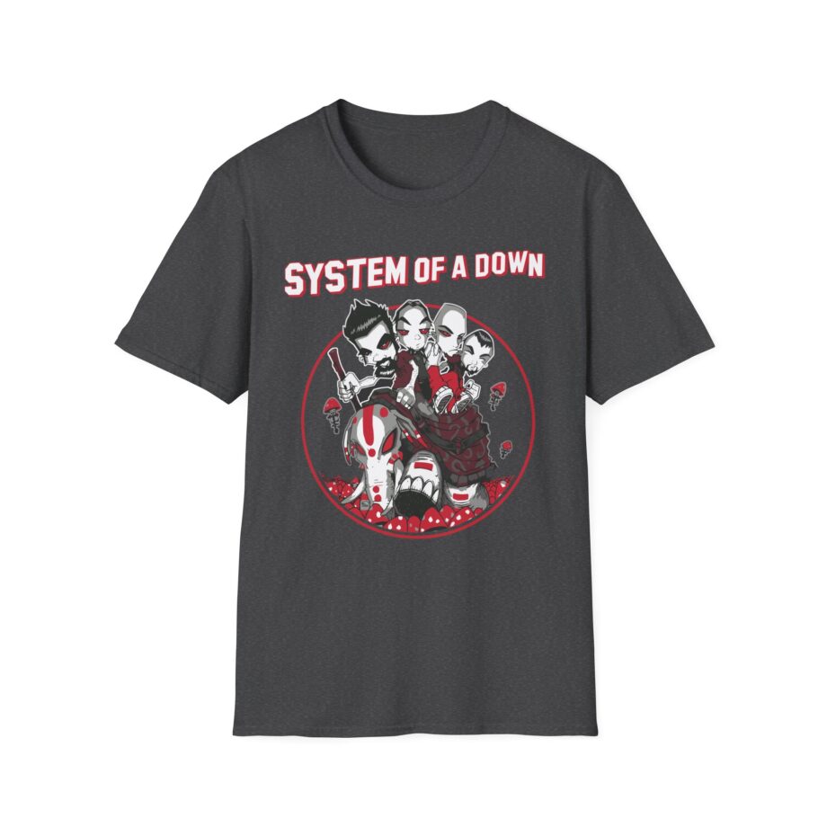 System of a Down Mushroom People Unisex Softstyle T-Shirt