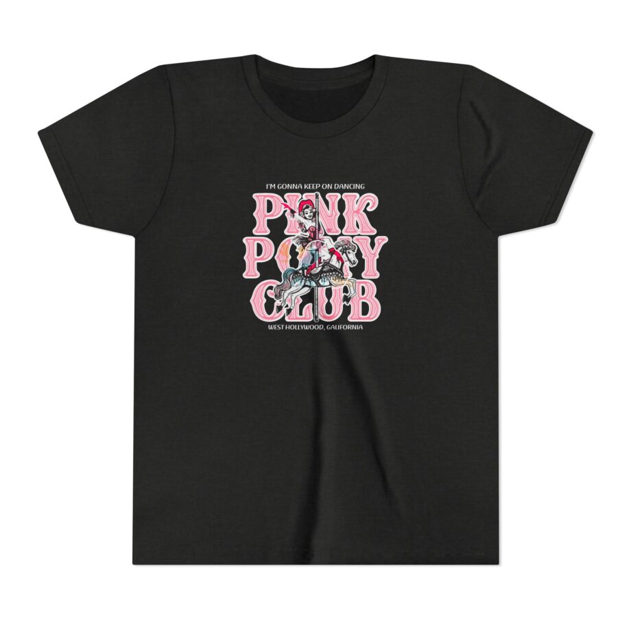 Chappell Roan Im Gonna Keep on Dancing Pink Pony Club Youth Short Sleeve Tee