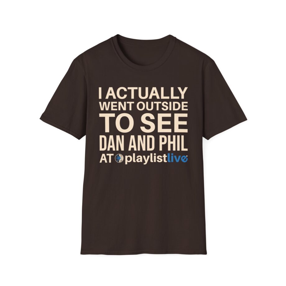 Dan and Phil Actually Went Outside to See Dan and Phil at Playlist Live Unisex Softstyle T-Shirt