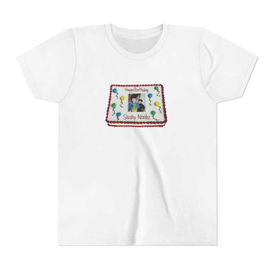 Birthday Cake Slushy Noobz Youth Short Sleeve Tee