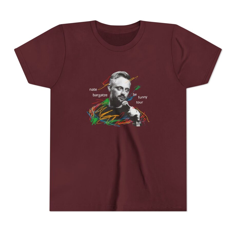 Nate Bargatze 2024 Be Funny Tour Youth Short Sleeve Tee