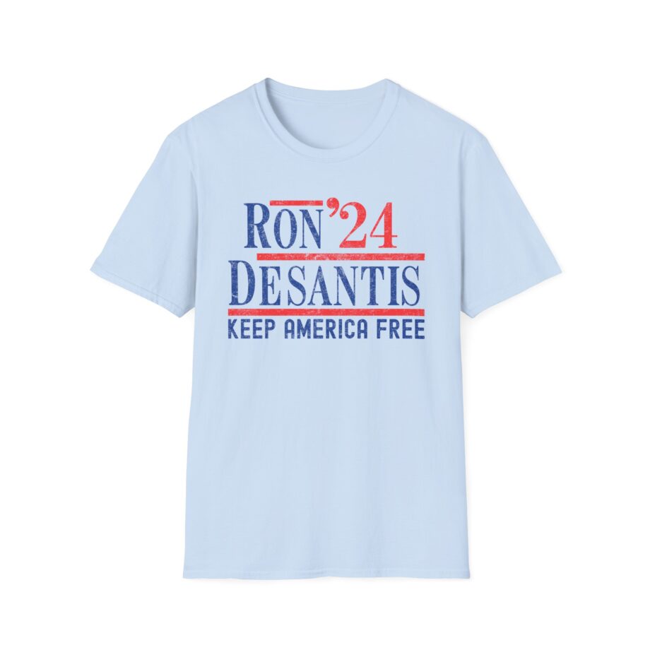 Ron Desantis 2024 Keep America Free Unisex Softstyle T-shirt