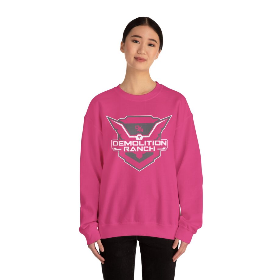 Monochrome Shield Unisex Heavy Blend Crewneck Sweatshirt