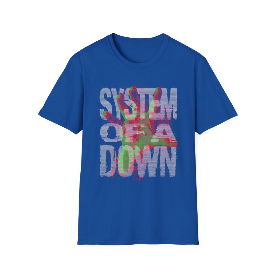 System of a Down Neon Hand Unisex Softstyle T-Shirt