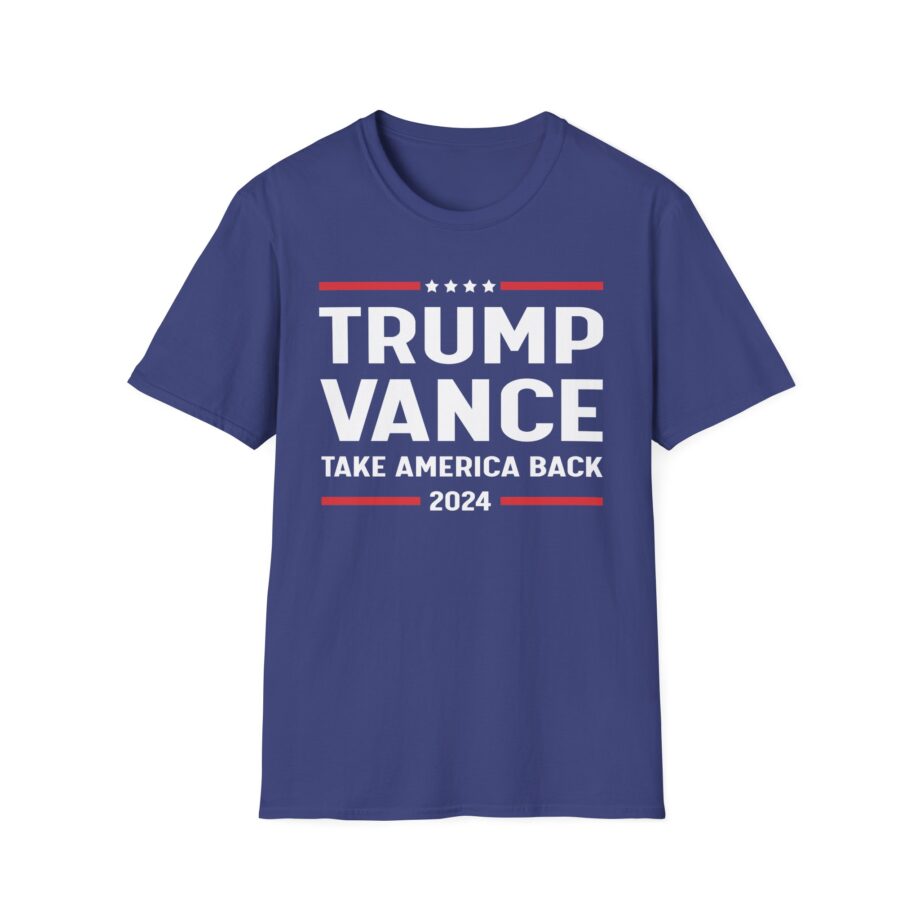 Support Trump Vance 2024 With This Take America Back Unisex Softstyle T-shirt