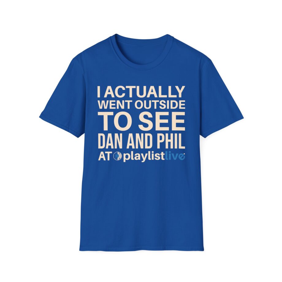 Dan and Phil Actually Went Outside to See Dan and Phil at Playlist Live Unisex Softstyle T-Shirt