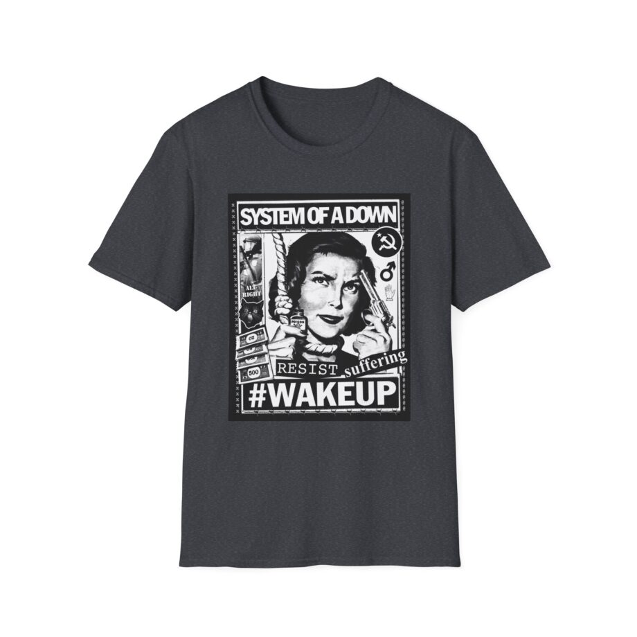 System of a Down Awake Distressed Unisex Softstyle T-Shirt