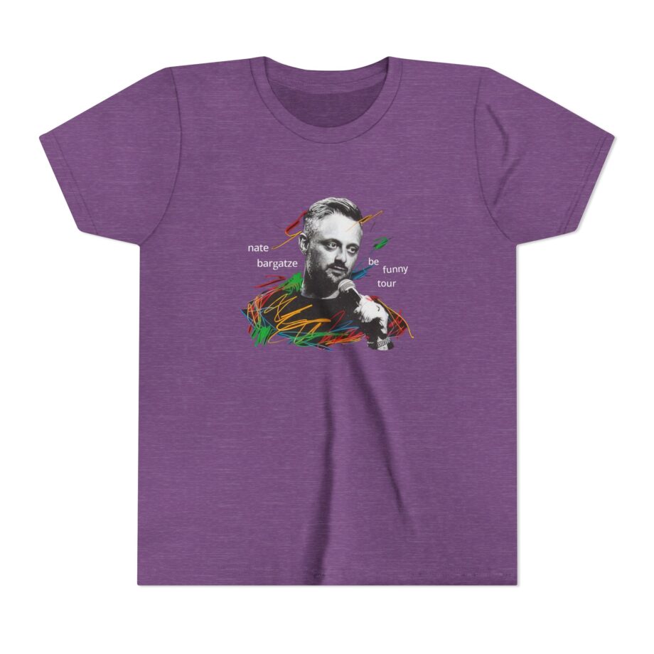 Nate Bargatze 2024 Be Funny Tour Youth Short Sleeve Tee