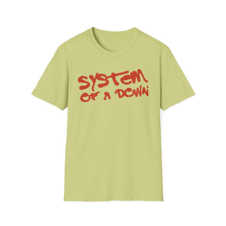 System of a Down Puff Script Unisex Softstyle T-Shirt
