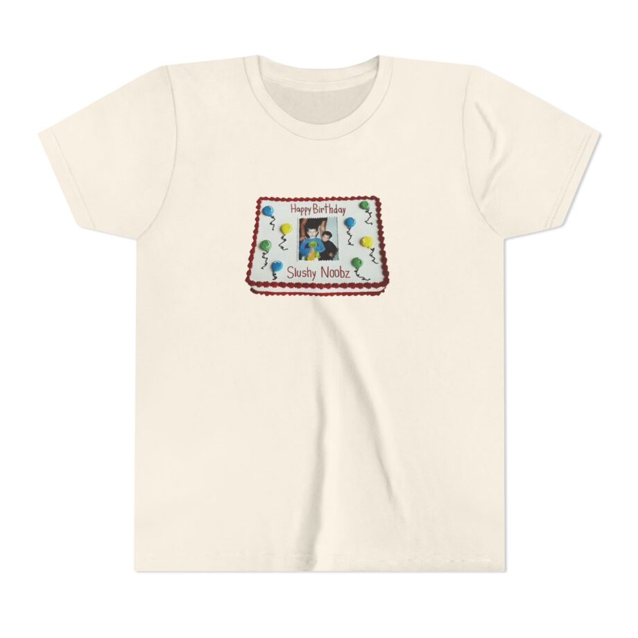 Birthday Cake Slushy Noobz Youth Short Sleeve Tee