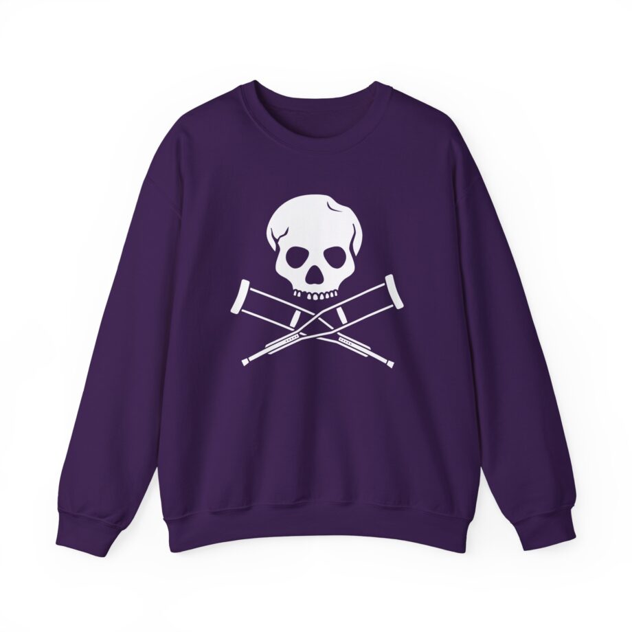 Jackass Skull and Crutches Unisex Heavy Blend™ Crewneck Sweatshirt