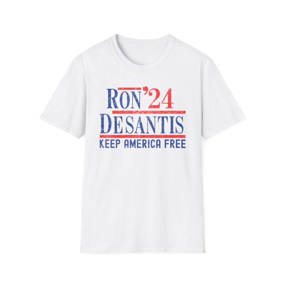 Ron Desantis 2024 Keep America Free Unisex Softstyle T-shirt