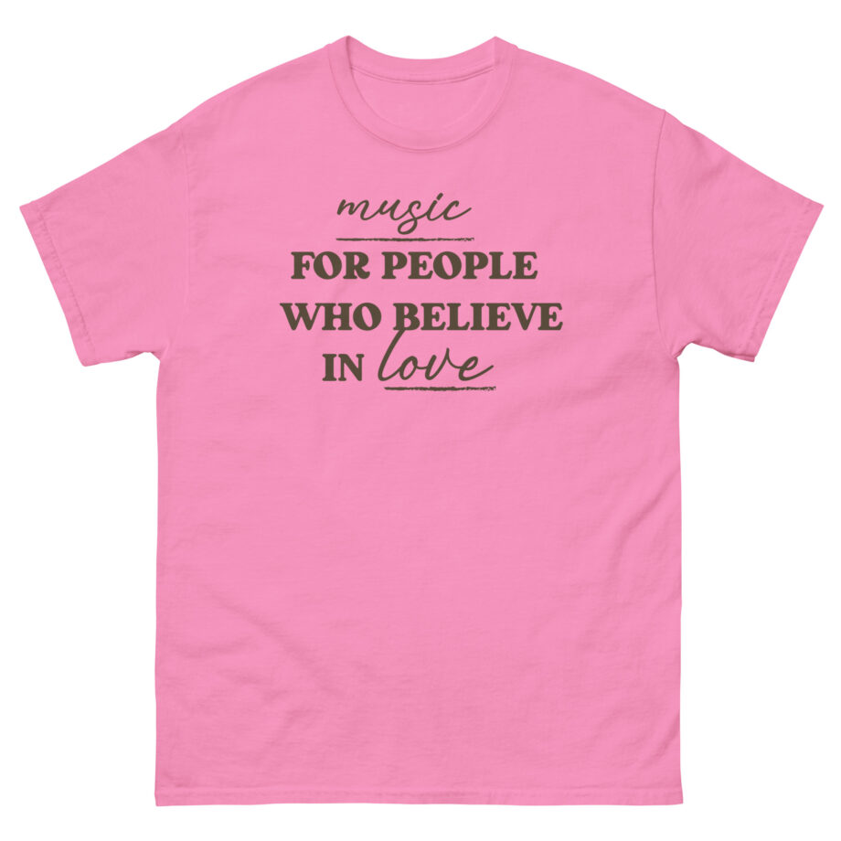 Joe Jonas Music for People Who Believe in Love Unisex classic tee
