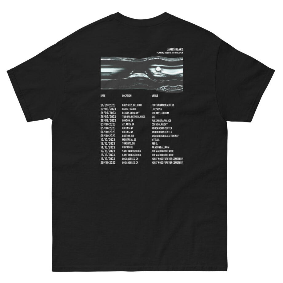 James Blake Playing Robots Into Heaven Date Unisex classic tee