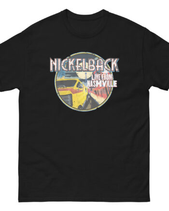 Nickelback Live From Nashville B&W Raglan Unisex classic tee