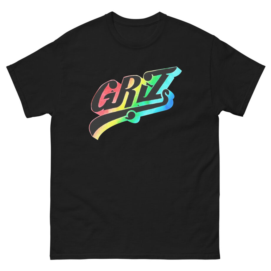 Griz Rainbow Swoop Logo Unisex classic tee