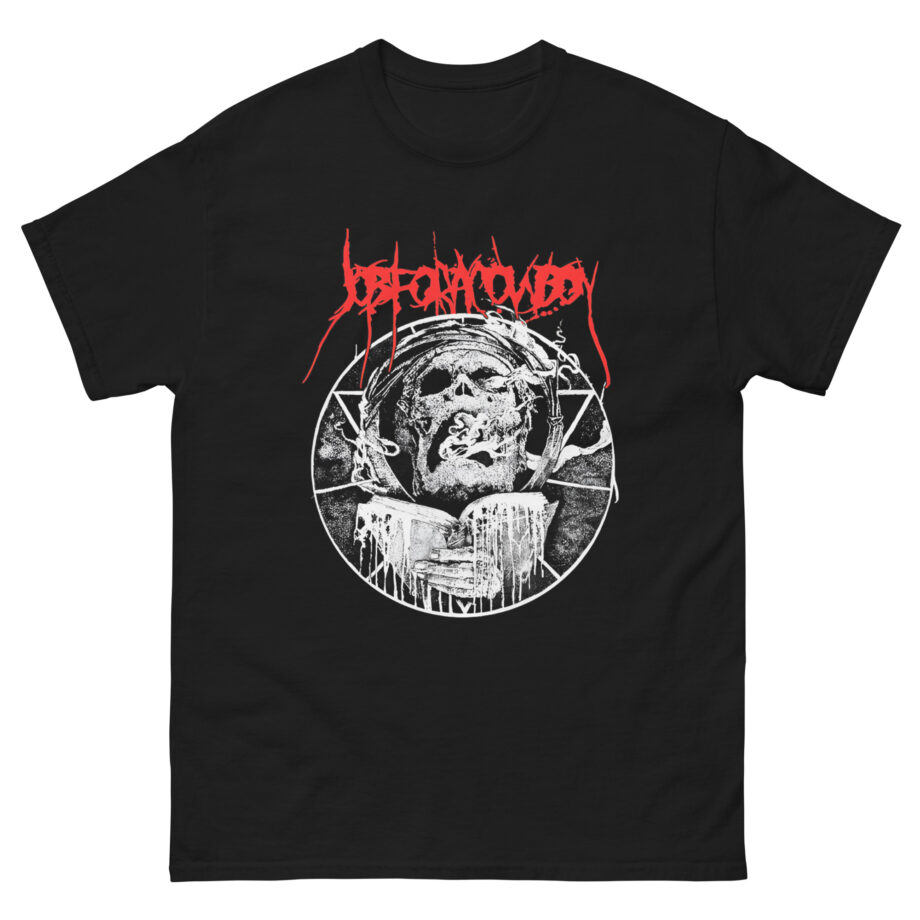 Job for a Cowboy Smoking Skull Unisex classic tee