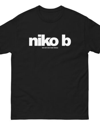 Niko B Dog Eat Dog Food World Unisex classic tee