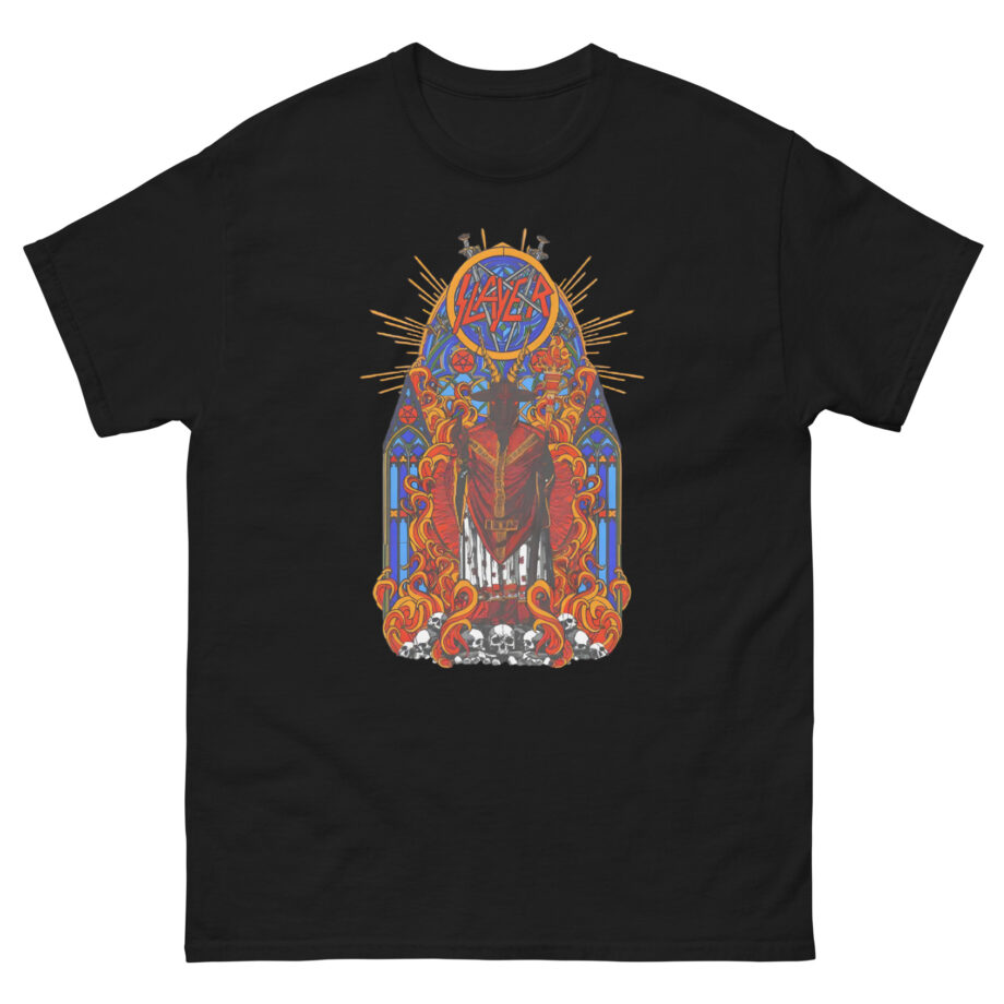 Slayer Goatgod Stained Glass Unisex classic tee
