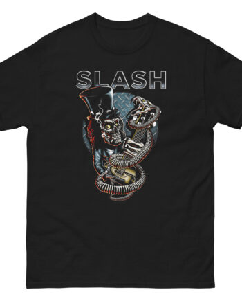 Slash Skull Guitar Snake Unisex classic tee