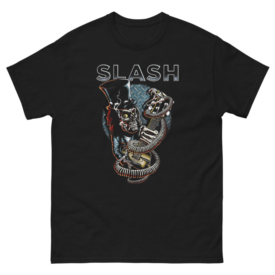Slash Skull Guitar Snake Unisex classic tee