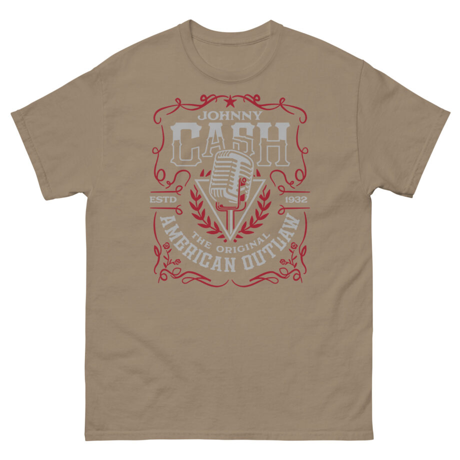 Johnny Cash American Outlaw Microphone Unisex classic tee