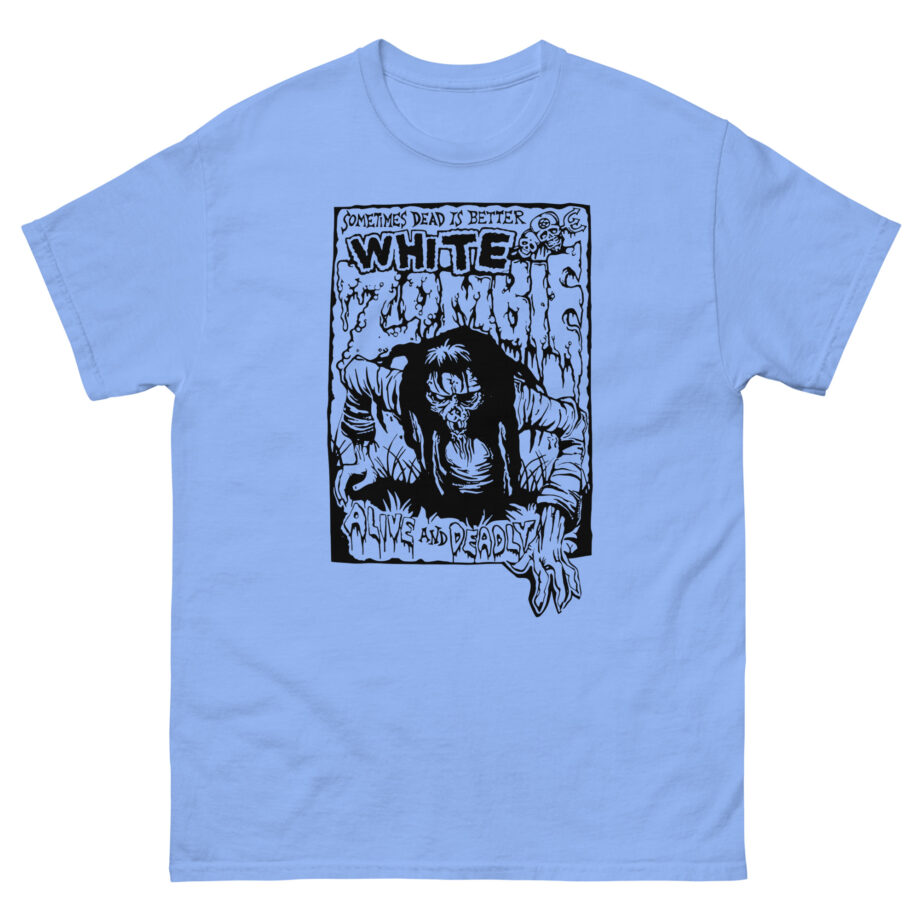 White Zombie Alive and Deadly Unisex classic tee