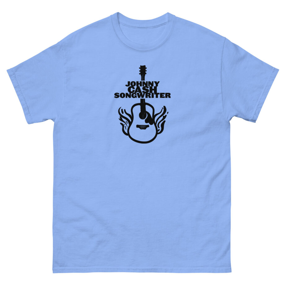 Johnny Cash Flaming Guitar Unisex classic tee