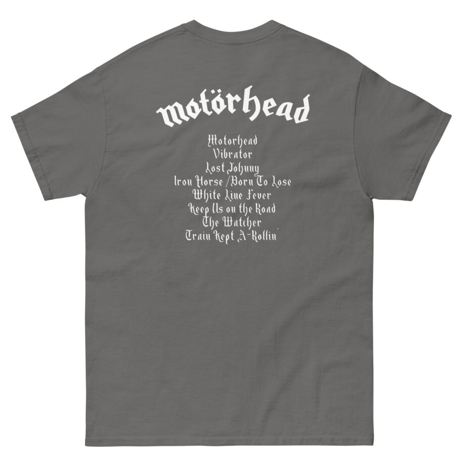 Lemmy Motörhead Tracklist Unisex classic tee
