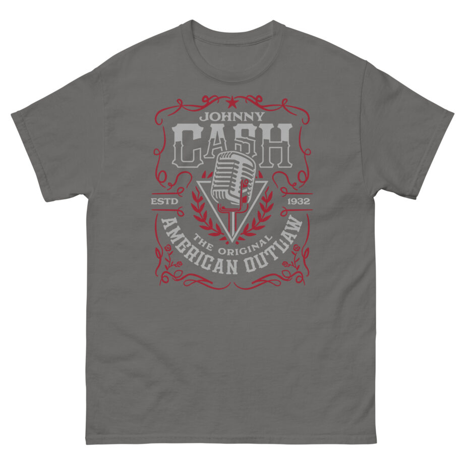 Johnny Cash American Outlaw Microphone Unisex classic tee