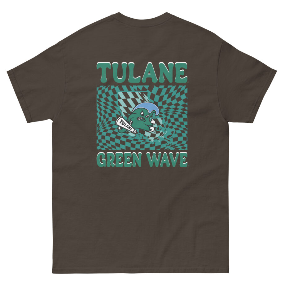 Tulane Checkered Mascot Unisex classic tee