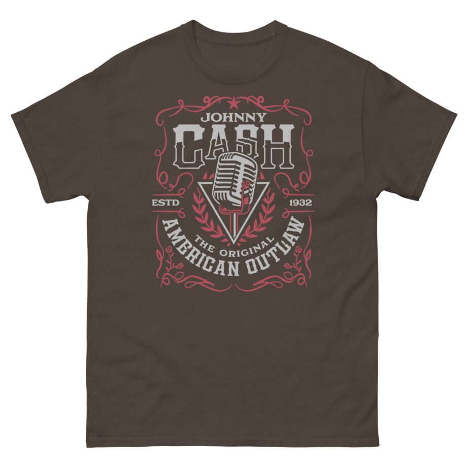 Johnny Cash American Outlaw Microphone Unisex classic tee