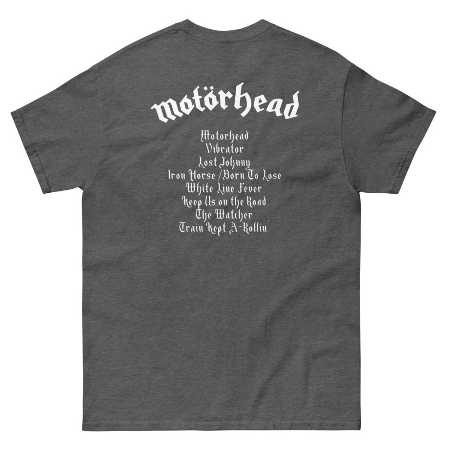 Lemmy Motörhead Tracklist Unisex classic tee