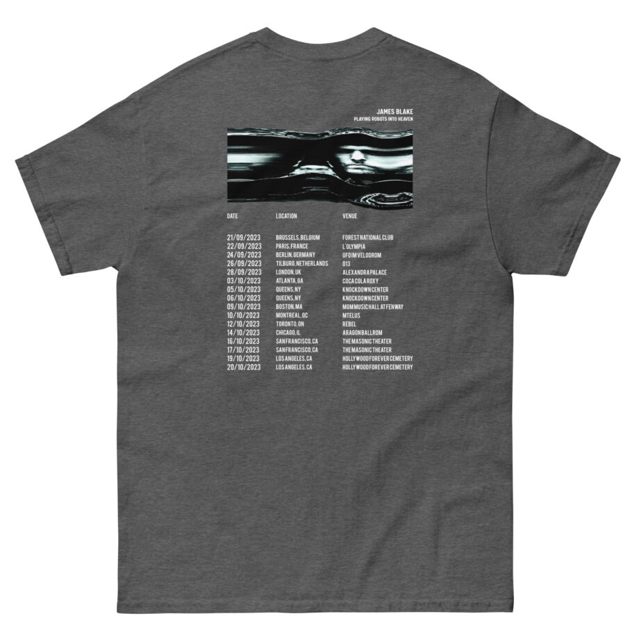 James Blake Playing Robots Into Heaven Date Unisex classic tee