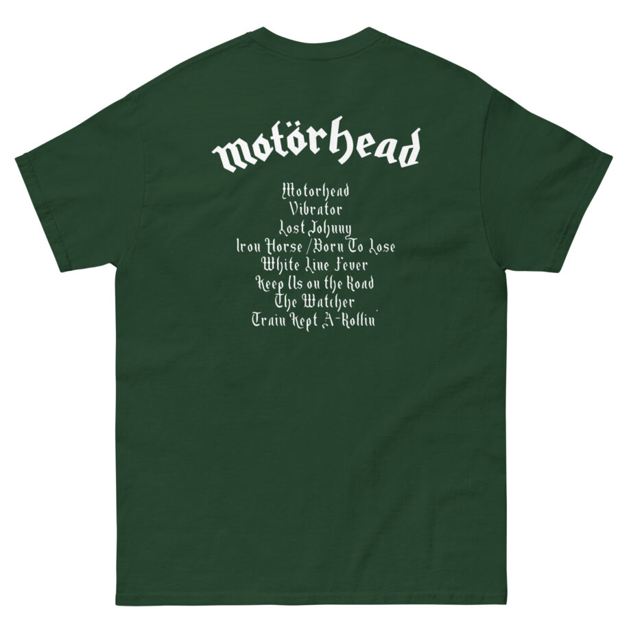 Lemmy Motörhead Tracklist Unisex classic tee