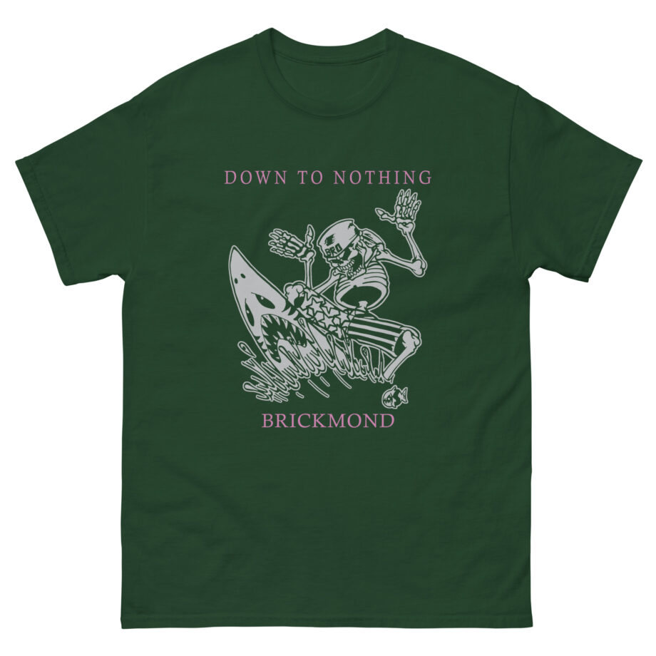Down to Nothing Skeleton Surfer Unisex classic tee
