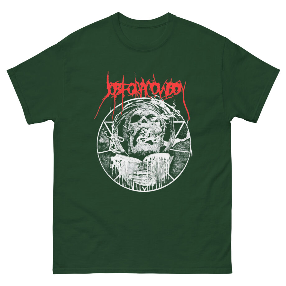 Job for a Cowboy Smoking Skull Unisex classic tee