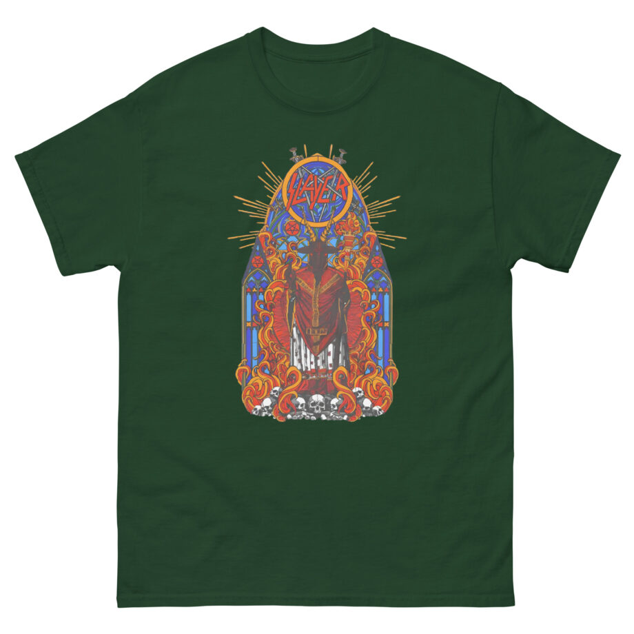 Slayer Goatgod Stained Glass Unisex classic tee