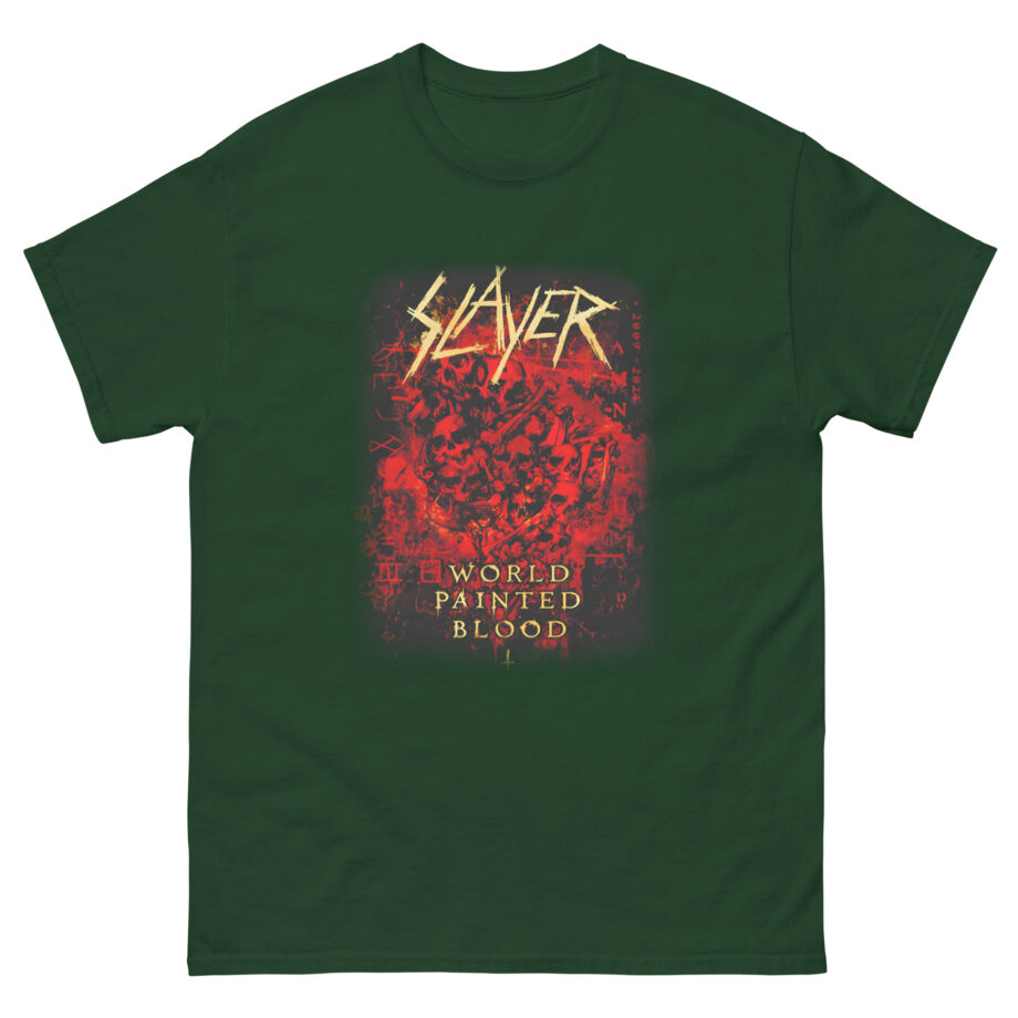 Slayer World Painted Blood Skulls Unisex classic tee
