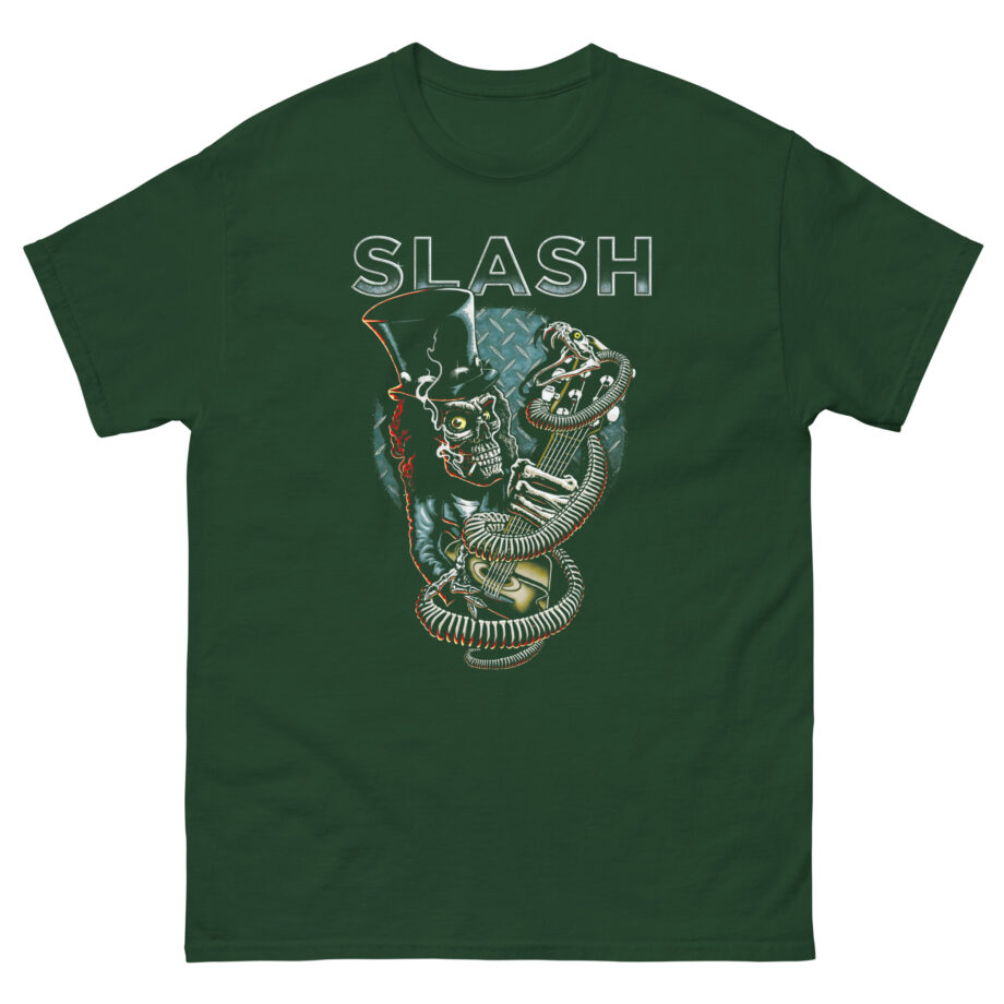 Slash Skull Guitar Snake Unisex classic tee