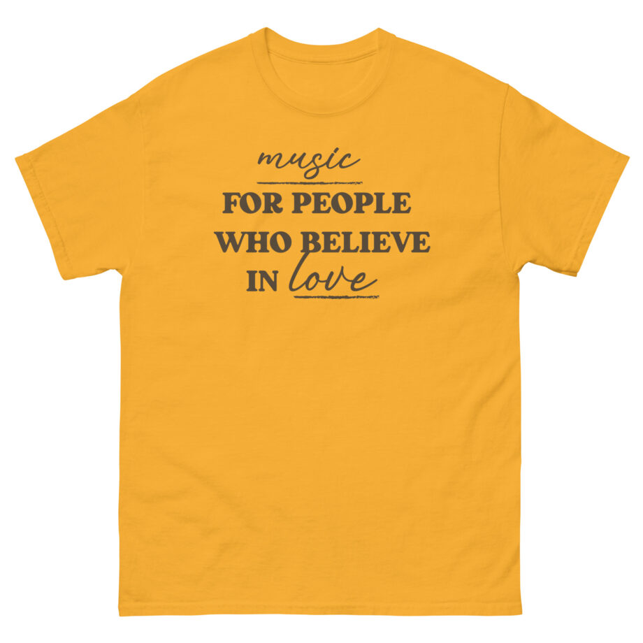 Joe Jonas Music for People Who Believe in Love Unisex classic tee