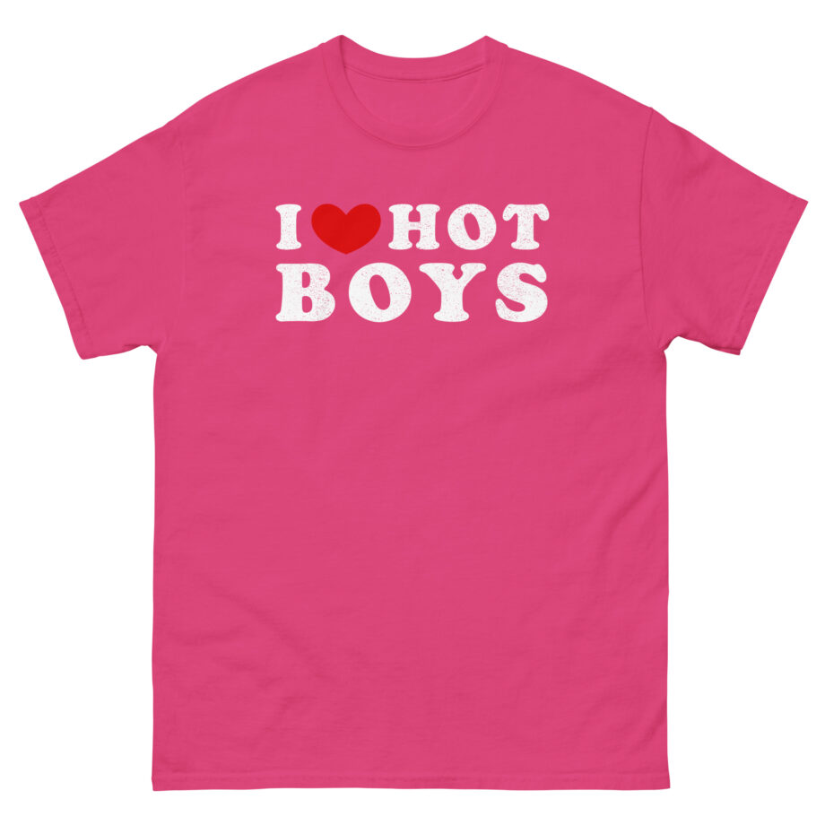 I Love Hot Boys Unisex classic tee
