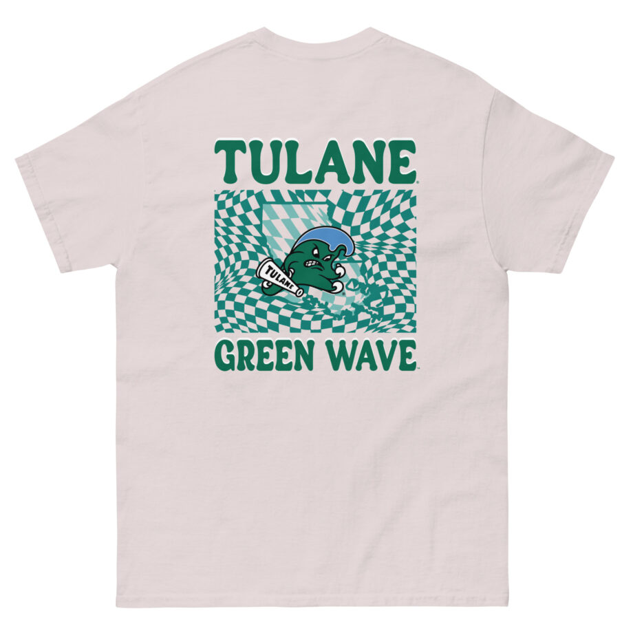 Tulane Checkered Mascot Unisex classic tee