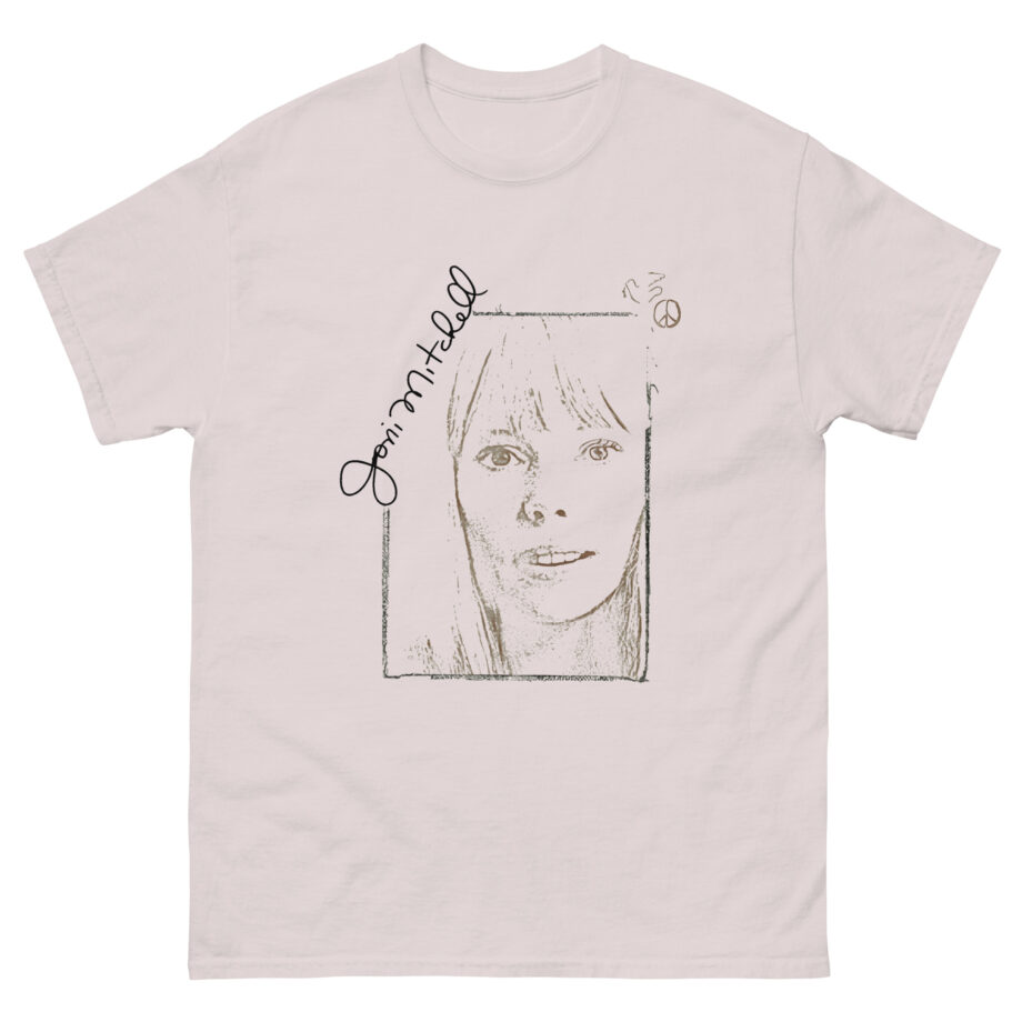 Joni Mitchell Portrait Signature Unisex classic tee