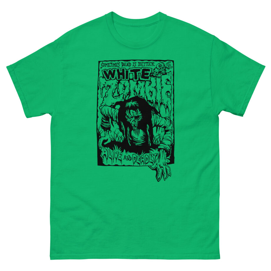 White Zombie Alive and Deadly Unisex classic tee