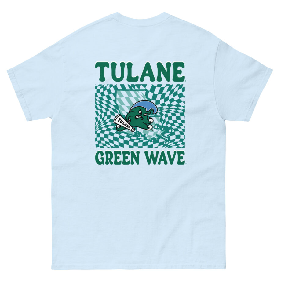 Tulane Checkered Mascot Unisex classic tee