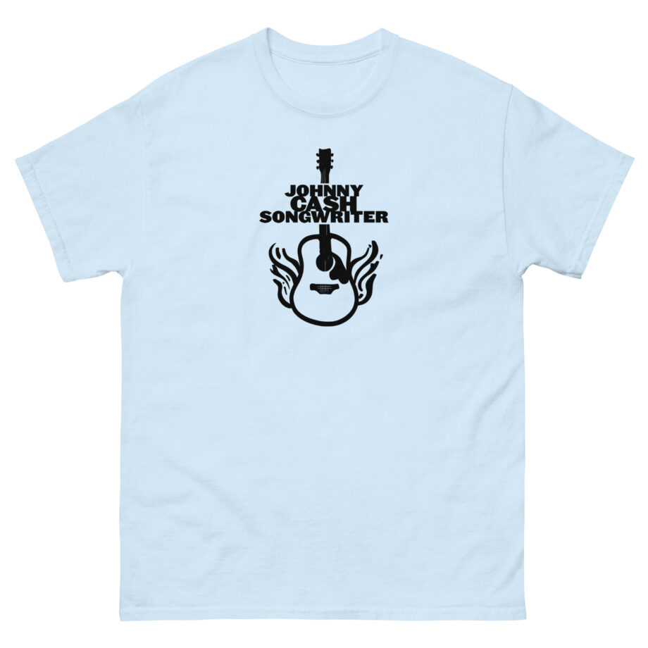 Johnny Cash Flaming Guitar Unisex classic tee