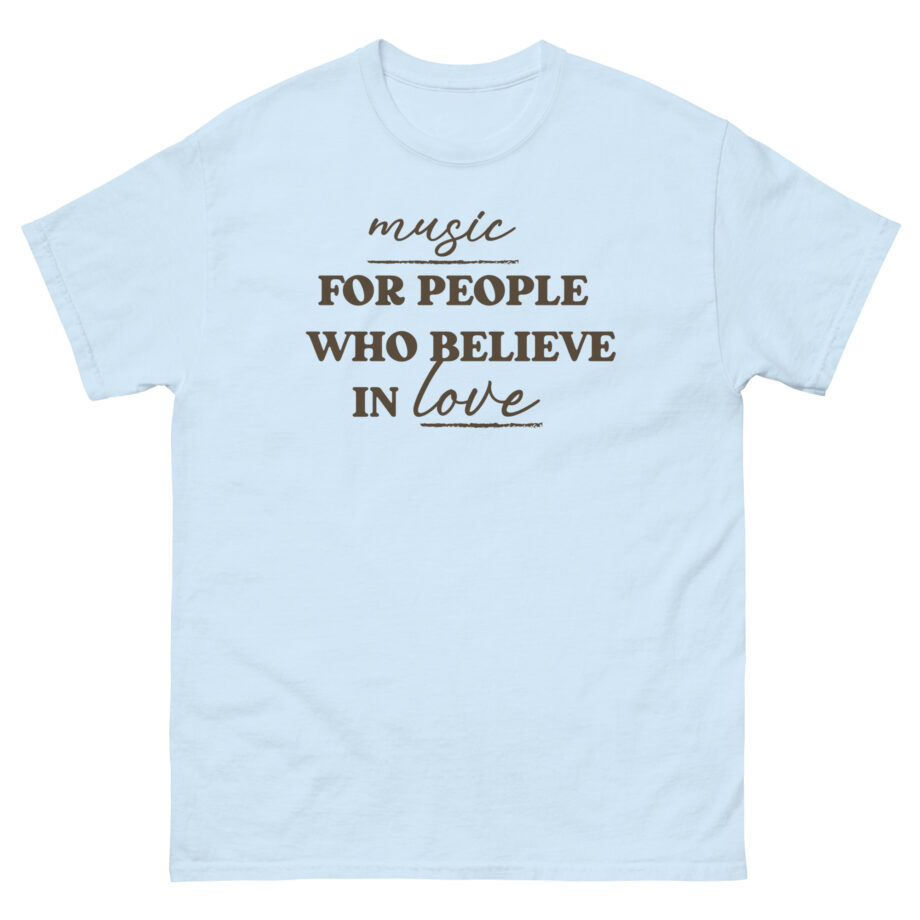 Joe Jonas Music for People Who Believe in Love Unisex classic tee